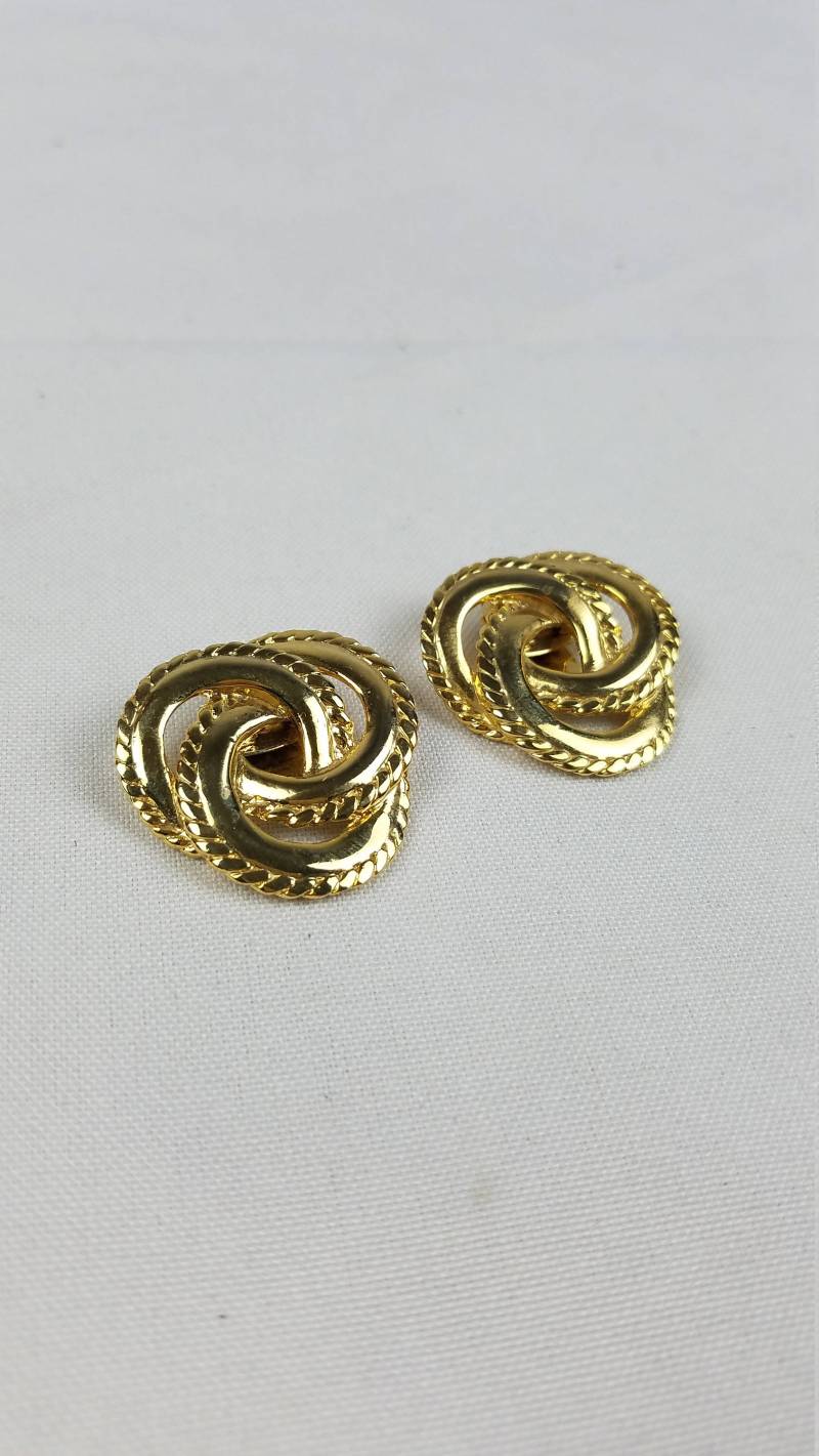 Jahrgang Mitte Jahrhundert Messing Schuh Clip Gold Ton 2Er-Set von MashliDesign