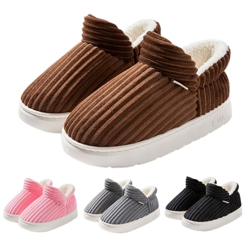 Hausschuhe Damen Geschlossen Pantoffeln Plüsch Gefüttert Hausschuhe Damen Winter Hoch Slippers Warme Hausschlappen Mit Weichen Sohlen Pantoffeln Weich Bequem Slippers Fur Drinnen Und Draußen von Maskjuwio