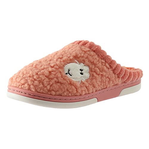 Hausschuhe Damen Plüsch Warme Hausschuhe Flauschig Pantoffeln Fuzzy Gefüttert Slippers Dicke Pantoffeln Rutschfeste Hausschlappen Frottee Kuschel Slippers Flache Hausschlappen Filzpantoffeln von Maskjuwio