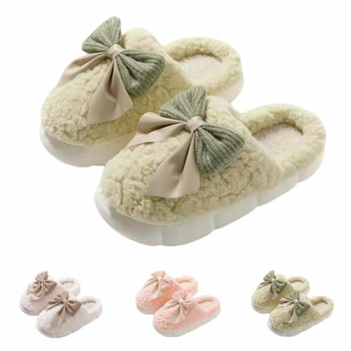 Maskjuwio Filzpantoffeln Damen Gummisohle Hausschuhe Damen Winter Plüsch Pantoffeln Mit Schleifen Memory Foam Schlappen rutschfeste Hausschlappen Warme Gefüttert Slipper Für Den Innenbereich Maskjuwio Filzpantoffeln Damen Gummisohle Hausschuhe Damen Winter Plüsch Pantoffeln Mit Schleifen Memory Foam Schlappen rutschfeste Hausschlappen Warme Gefüttert Slipper Für Den Innenbereich von Maskjuwio