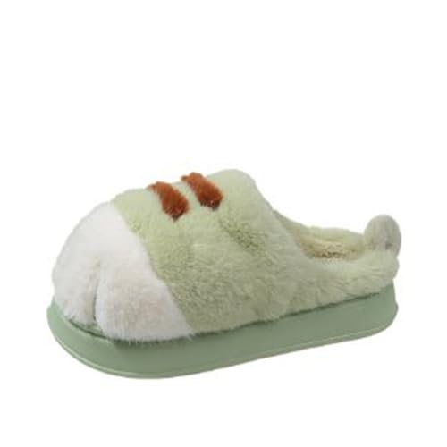 Maskjuwio Filzpantoffeln Damen Mit Gummisohle Hausschuhe Herren Lustig Hausschuhe Damen Winter Plüsch Warme Pantoffeln Memory Foam Hausschlappen rutschfeste Slippers Weichen Sohlen Filzpantoffeln von Maskjuwio