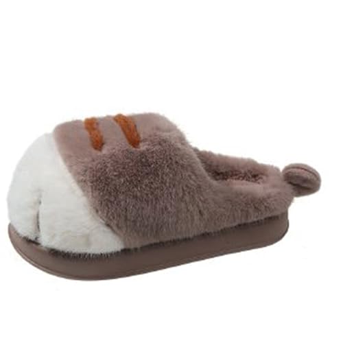Maskjuwio Filzpantoffeln Damen Mit Gummisohle Hausschuhe Herren Lustig Hausschuhe Damen Winter Plüsch Warme Pantoffeln Memory Foam Hausschlappen rutschfeste Slippers Weichen Sohlen Filzpantoffeln von Maskjuwio