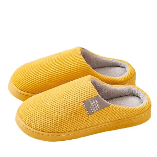 Maskjuwio Filzpantoffeln Damen Rot Hausschuhe Plüsch Gefüttert Pantoffeln Plateau Hausschlappen rutschfeste Slippers Mit Weichen Sohlen Hausschuhe Einfarbig Pantoffeln House Slippers Unisex von Maskjuwio