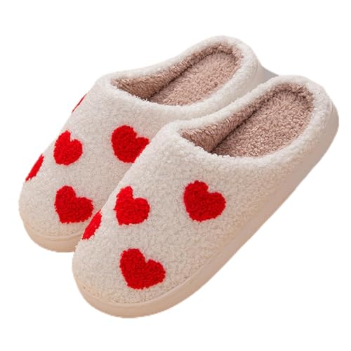 Maskjuwio Hausschlappen Damen Weich Pantoffeln Gefüttert Wärme Slippers Flauschig Hausschuhe Winter Lustig Hausschlappen rutschfeste Hausschuhe Frottee Pantoffeln Weichen Sohlen Slippers Leichte von Maskjuwio