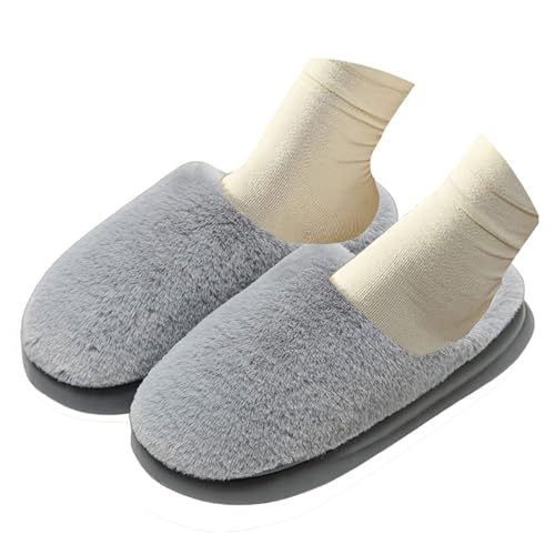 Maskjuwio Hausschuhe Damen Flauschig Winter Slippers Weichen Sohlen Pantoffeln Plüsch Hausschlappen Warme Frottee Hausschuhe rutschfeste Pantoffeln Japanischer Slippers Gefüttert Hausschlappen von Maskjuwio