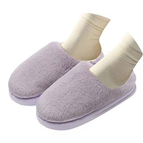Maskjuwio Hausschuhe Damen Flauschig Winter Slippers Weichen Sohlen Pantoffeln Plüsch Hausschlappen Warme Frottee Hausschuhe rutschfeste Pantoffeln Japanischer Slippers Gefüttert Hausschlappen von Maskjuwio