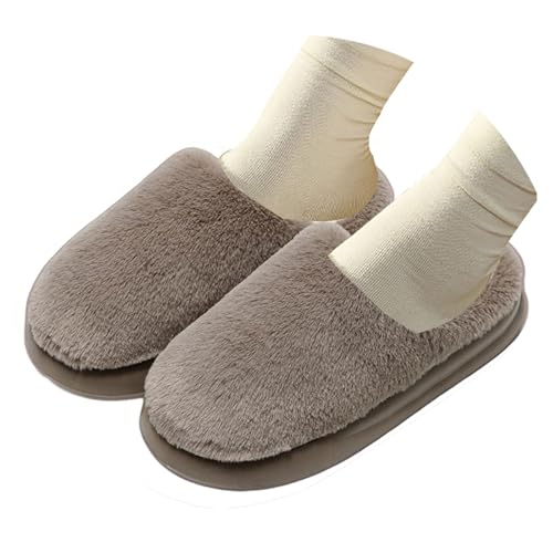 Maskjuwio Hausschuhe Damen Flauschig Winter Slippers Weichen Sohlen Pantoffeln Plüsch Hausschlappen Warme Frottee Hausschuhe rutschfeste Pantoffeln Japanischer Slippers Gefüttert Hausschlappen von Maskjuwio