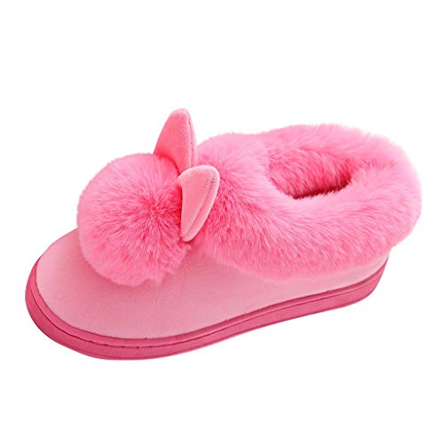 Maskjuwio Hausschuhe Damen Geschlossen Winter Frottee Plüsch Pantoffeln Flauschige Filzpantoffeln Einfarbig Warme Hausschlappen Herbst Winter Für Indoor & Outdoor rutschfeste Heim Hausschuhe von Maskjuwio