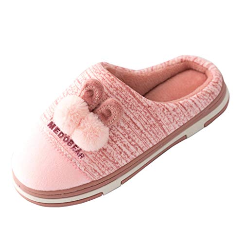 Maskjuwio Hausschuhe Damen Geschlossen Winter Warme Pantoffeln rutschfeste Hausschlappen Weich Bequem Slippers Hausschuhe Damen Mit Fußbett Leichte & Geräuschlose Pantoffeln Lustig Hausschlappen von Maskjuwio