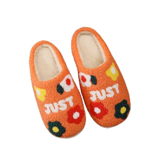 Maskjuwio Hausschuhe Damen Plüsch Süß, Pantoffeln Memory Foam Hausschlappen Plüsch Warme Slippers Mit Weichen Sohlen Hausschlappen rutschfeste Filzpantoffeln Flache Schlappen House Bequem von Maskjuwio