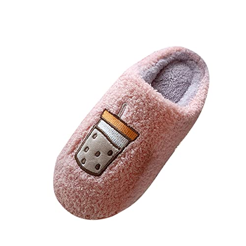 Maskjuwio Hausschuhe Damen Plüsch Süß Pantoffeln Mit Musterdruck Hausschuhe Damen Winter Lustig Warme Fuzzy Hausschlappen Weich Bequem Pantoffeln Leichte & Geräuschlose Hausschlappen Slippers von Maskjuwio