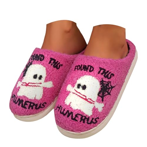 Maskjuwio Hausschuhe Damen Plüschtier | Hausschuhe Herren Lustig | Hausschlappen Warme Gefüttert Slippers Flauschig | Pantoffeln Halloween Hausschlappen rutschfeste | Slippers Memory Foam Pantoffeln von Maskjuwio