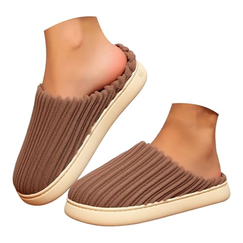 Maskjuwio Hausschuhe Damen Rosa Plüsch Pantoffeln Wärme Hausschlappen Weich Bequem Slippers rutschfeste Slippers Memory Foam Hausschlappen Drinnen Und Draußen Pantoffeln Wärme Gefüttert Hausschuhe von Maskjuwio