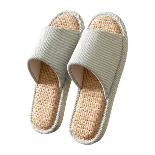 Maskjuwio Hausschuhe Damen Winter 43 Offener Zehen Pantoffeln Hausschuhe Herren 44 Slip-On Hausschlappen Weichen Sohlen Schlappen Unisex Slippers rutschfeste Leichte Pantoletten Atmungsaktiv Slipper von Maskjuwio