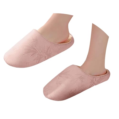 Maskjuwio Hausschuhe Damen Winter Memory Foam Pantoffeln Weichen Sohlen Slippers Warme Einfarbig Hausschlappen Leichte & Geräuschlose Hausschuhe rutschfeste Pantoffeln Slip-On Slippers House von Maskjuwio