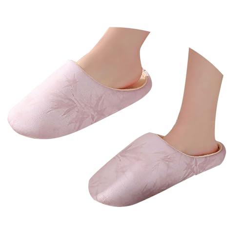Maskjuwio Hausschuhe Damen Winter Memory Foam Pantoffeln Weichen Sohlen Slippers Warme Einfarbig Hausschlappen Leichte & Geräuschlose Hausschuhe rutschfeste Pantoffeln Slip-On Slippers House von Maskjuwio