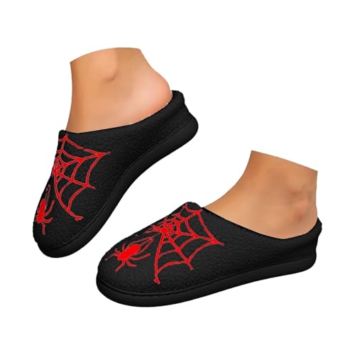 Maskjuwio Hausschuhe Damen Winter Plüsch Pantoffeln Hausschuhe Herren Winter Warm Pantoffeln rutschfeste Slippers Unisex Hausschlappen Memory Foam Filzpantoffeln Flauschig Slippers Weich Bequem von Maskjuwio