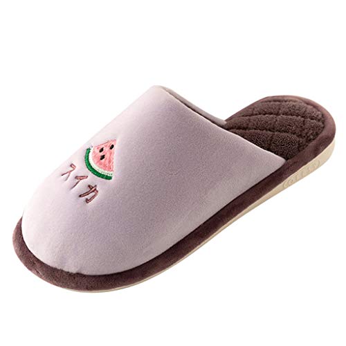 Maskjuwio Hausschuhe Damen Winter Warme Pantoffeln rutschfeste Filzpantoffeln Weich Bequem Slippers Memory Foam Hausschuhe Leichte & Geräuschlose Hausschlappen Lustig Pantoffeln Mit Musterdruck von Maskjuwio