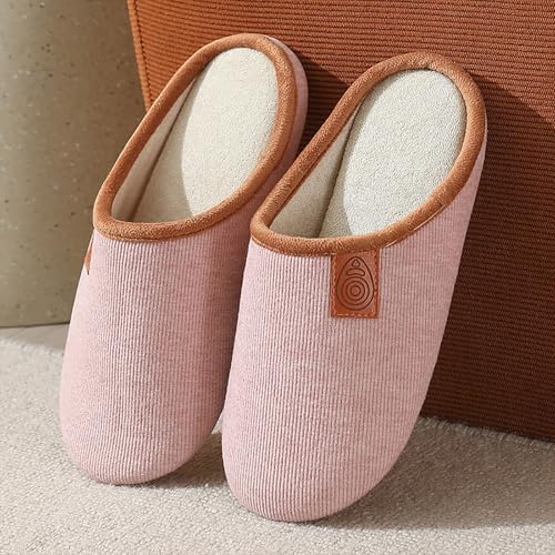 Maskjuwio Hausschuhe Damen Winter | rutschfeste Hausschlappen Wärme Slippers | Atmungsaktiv Pantoffeln Leichte Hausschuhe | Slippers Mit Gefüttert Bequeme Hausschlappen | Unisex House Pantoffeln von Maskjuwio