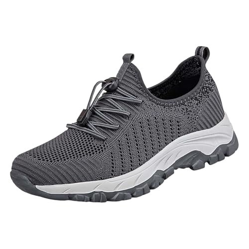 Maskjuwio Joggingschuhe Herren Breiter Fuss Mesh Sportschuhe Schnürsenkel Turnschuhe Non-Slip Wanderschuhe Atmungsaktiv Walkingschuhe Verschleißfest Kletterschuhe Leicht Trekkingschuhe Gr.39-44 von Maskjuwio