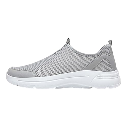 Maskjuwio Laufschuhe Herren Outdoor, Hollow Out Sportschuhe Atmungsaktiv Turnschuhe Flexibel Wanderschuhe Leicht Slip-On Walkingschuhe Orthopädische Schuhe Ohne Schnürsenkel Freizeitschuhe von Maskjuwio