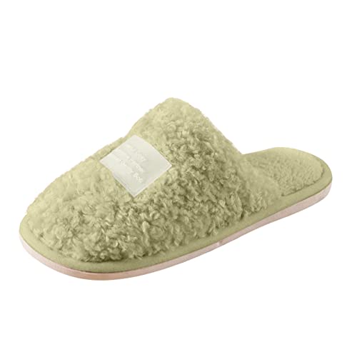 Maskjuwio Pantoffeln Damen Plüsch Memory Foam Hausschuhe Warme Slippers Flauschig Hauspantoffeln Weich Bequem Hausschlappen Leichte & Geräuschlose Pantoffeln rutschfeste Hausschuhe Plüsch Slippers von Maskjuwio