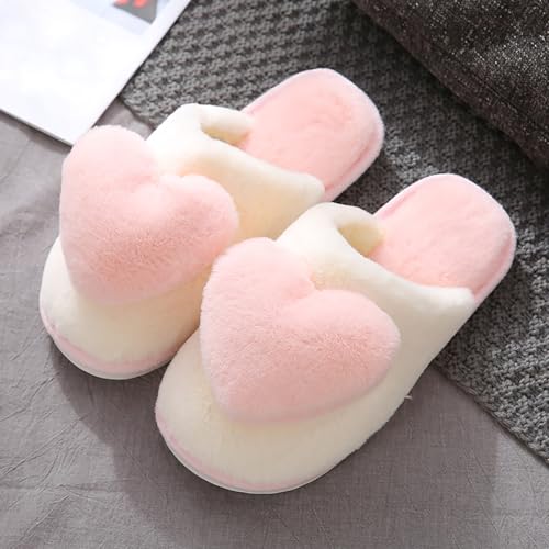 Maskjuwio Plüsch Hausschuhe Damen Hausschuhe Damen Winter Memory Foam Flauschige Hausschlappen Warme Gefüttert Pantoffeln Weich Bequem Slippers Fuzzy Hausschlappen rutschfeste Filzpantoffeln von Maskjuwio