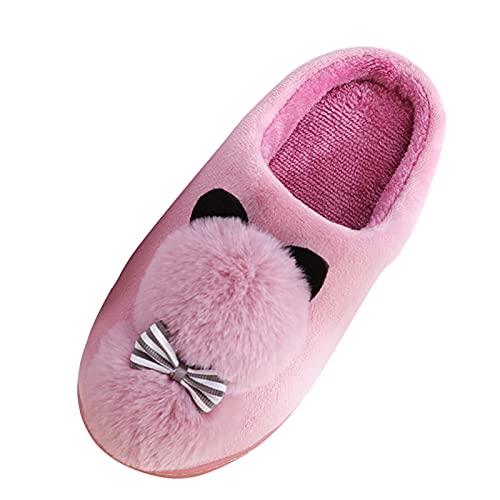 Maskjuwio Plüsch Hausschuhe Damen Katze Hausschuhe Damen Winter Lustig Wärme Slippers Geschlossen Pantoffeln Fuzzy Gefüttert Slippers Tier Süß Pantoffeln Plateau Hausschlappen Mit Weichen Sohlen von Maskjuwio