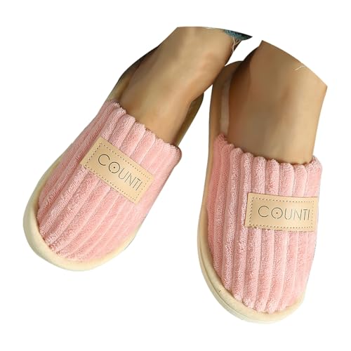 Maskjuwio Slippers Women Warm Hausschuhe Herren 44 Hausschuhe Damen Plüsch Pantoffeln Slippers Memory Foam Hausschlappen Gefüttert Hausschlappen rutschfeste Pantoffeln Filzpantoffeln Weich Bequem von Maskjuwio