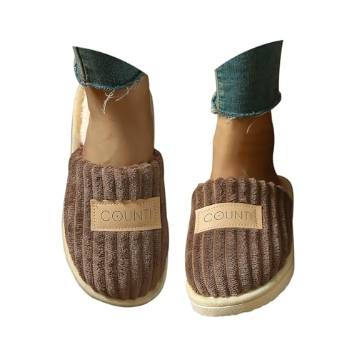 Maskjuwio Slippers Women Warm Hausschuhe Herren 44 Hausschuhe Damen Plüsch Pantoffeln Slippers Memory Foam Hausschlappen Gefüttert Hausschlappen rutschfeste Pantoffeln Filzpantoffeln Weich Bequem von Maskjuwio