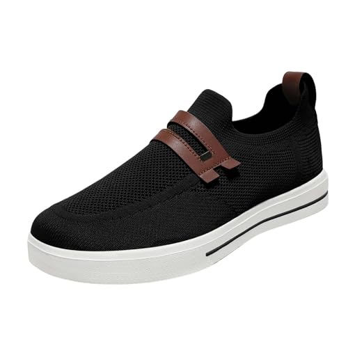 Maskjuwio Sommer Schuhe Herren, Atmungsaktiv Sportschuhe Slip-On Freizeitschuhe Sportlich Outdoorschuhe Leicht Walkingschuhe Weichen Sohle Trekkingstiefel Ohne Schnürsenkel Wanderschuhe Gr.39-46 von Maskjuwio
