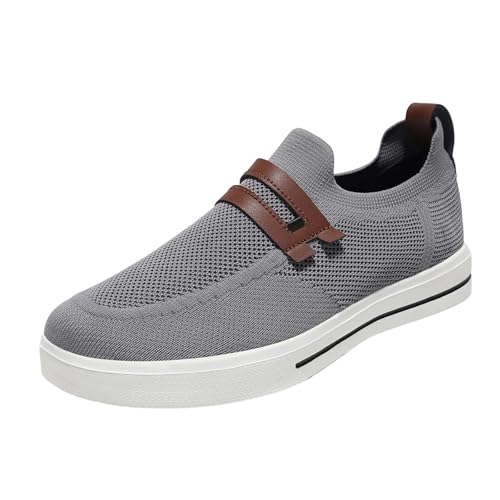 Maskjuwio Sommer Schuhe Herren, Atmungsaktiv Sportschuhe Slip-On Freizeitschuhe Sportlich Outdoorschuhe Leicht Walkingschuhe Weichen Sohle Trekkingstiefel Ohne Schnürsenkel Wanderschuhe Gr.39-46 von Maskjuwio
