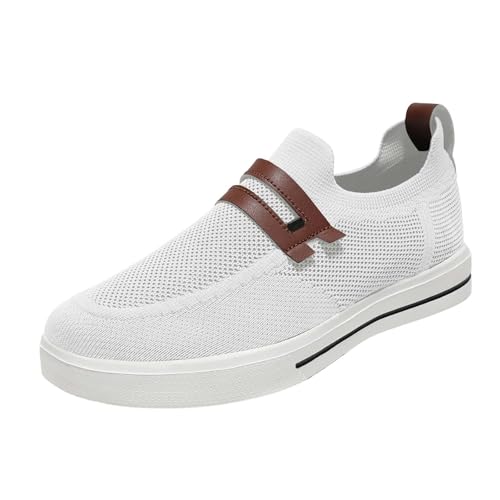 Maskjuwio Sommer Schuhe Herren, Atmungsaktiv Sportschuhe Slip-On Freizeitschuhe Sportlich Outdoorschuhe Leicht Walkingschuhe Weichen Sohle Trekkingstiefel Ohne Schnürsenkel Wanderschuhe Gr.39-46 von Maskjuwio