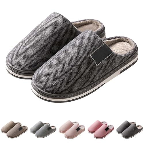 Maskjuwio Warme Hausschuhe Damen Plüsch Gefüttert Pantoffeln Plateau Slippers rutschfeste Hausschlappen Hausschuhe Mit Weichen Sohlen Unisex House Hausschlappen Einfarbig Slippers Pantoffeln von Maskjuwio