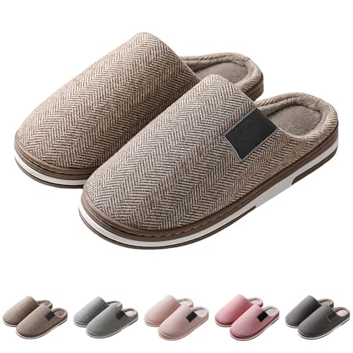 Maskjuwio Warme Hausschuhe Damen Plüsch Gefüttert Pantoffeln Plateau Slippers rutschfeste Hausschlappen Hausschuhe Mit Weichen Sohlen Unisex House Hausschlappen Einfarbig Slippers Pantoffeln von Maskjuwio