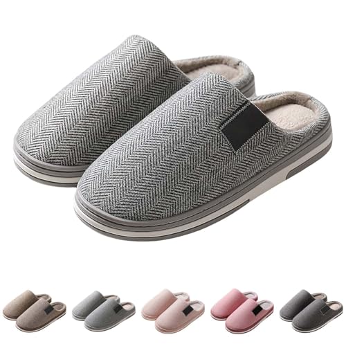 Maskjuwio Warme Hausschuhe Damen Plüsch Gefüttert Pantoffeln Plateau Slippers rutschfeste Hausschlappen Hausschuhe Mit Weichen Sohlen Unisex House Hausschlappen Einfarbig Slippers Pantoffeln von Maskjuwio