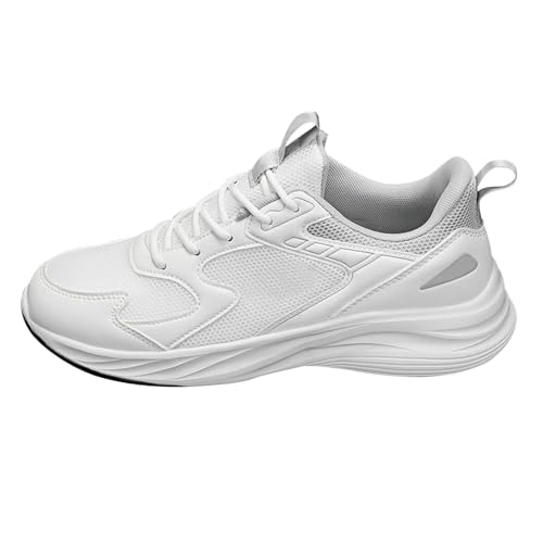 Sommerschuhe Herren Leicht , Atmungsaktiv Turnschuhe Mesh Sportschuhe Rückprall Laufschuhe Weit Schnürschuh Stoßdämpfung Weichen Sohle Sneaker Hollow Out Walkingschuhe Für Fitnessstudio&Alltag von Maskjuwio