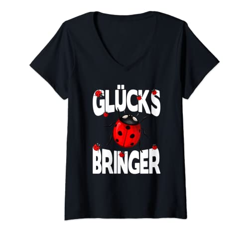 Damen Marienkäfer Maskottchen Kostüm Für Kinder Und Erwachsene T-Shirt mit V-Ausschnitt Damen Marienkäfer Maskottchen Kostüm Für Kinder Und Erwachsene T-Shirt mit V-Ausschnitt von Maskottchen Glücksbringer Geschenke