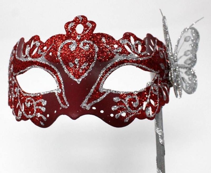 Schwarz Und Gold Maskenspiel Maske Auf Einem Stick Schwarz Und Gold Maskenspiel Maske Auf Einem Stick von MasksandTiaras