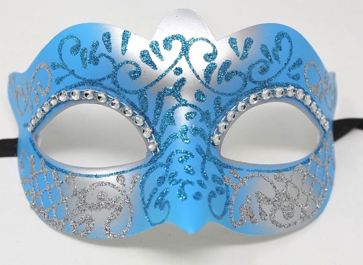 Türkisblau Und Gold Maskerade Maske Türkisblau Und Gold Maskerade Maske von MasksandTiaras