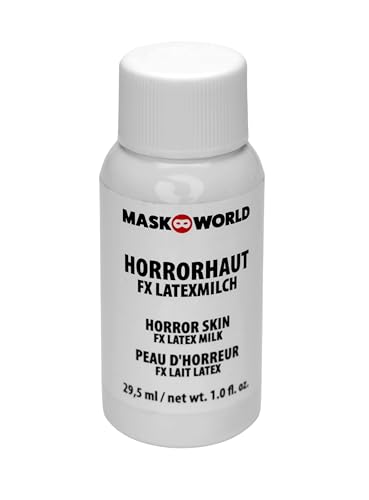 Horrorhaut - Latexmilch Spezialeffekt Halloween Make-Up Flüssiges Latex Fake Skin Zombie Schminke 29,5ml von Maskworld