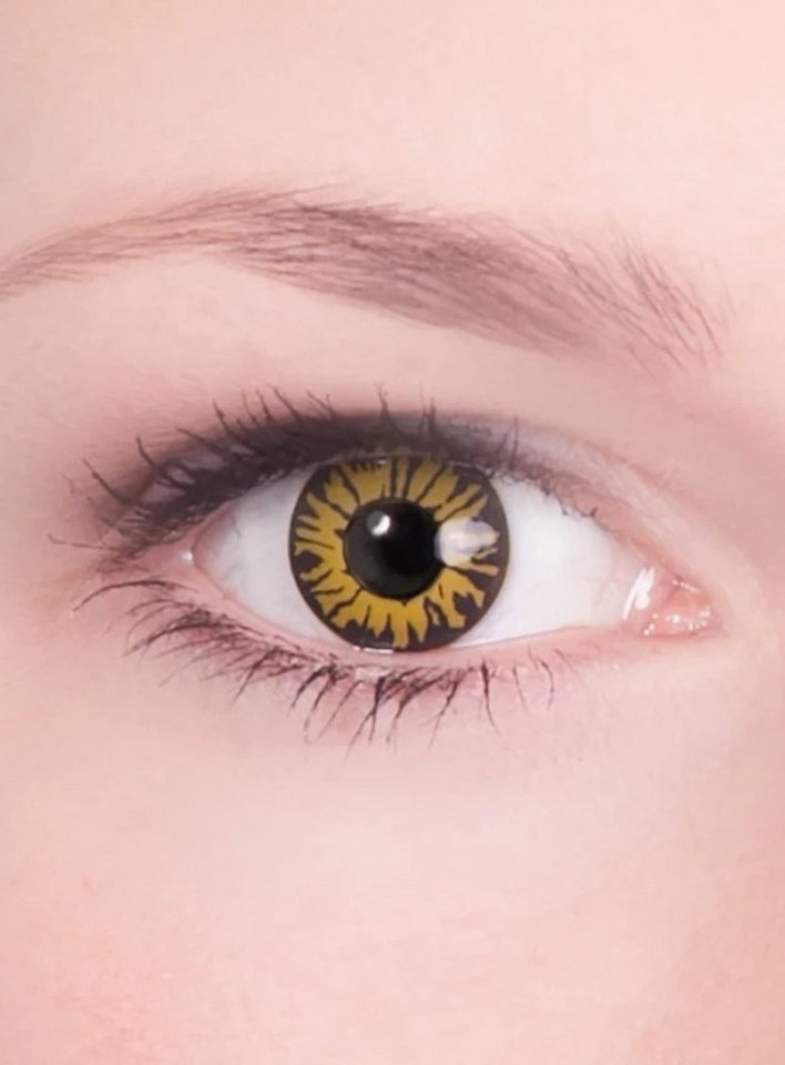 Maskworld Motivlinsen Werwolf Jahreslinsen Kontaktlinsen - Halloween Kar, Motivlinsen ohne Sehstärke von Maskworld