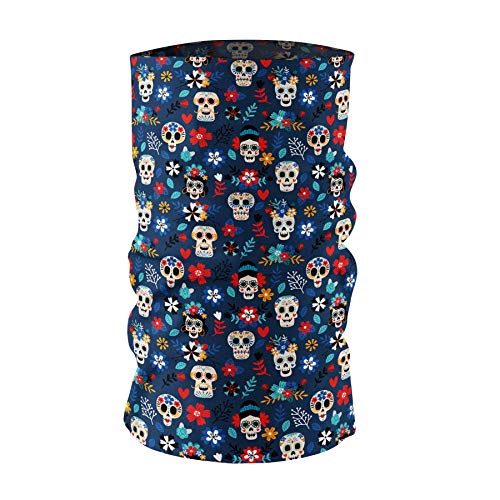 Maskworld Schlauchschal Multifunktionstuch Halstuch Kopftuch - Dia de los Muertos - stylish - atmungsaktiv - elastisch - für alle Gelegenheiten von Maskworld