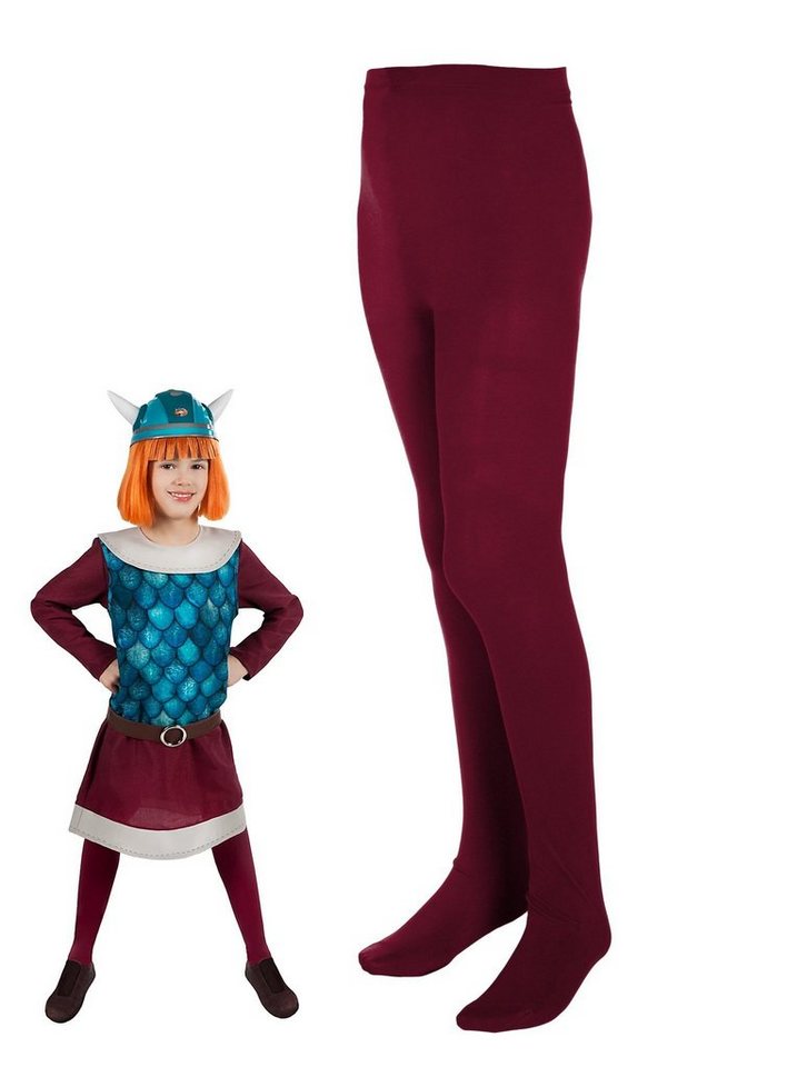 Maskworld Strumpfhose Wickie Strumpfhose für Kinder (1 St) Die passende Strumpfhose für den kleinen Wikinger - original lizenzie von Maskworld