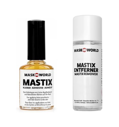 Mastix Hautkleber 10ml & Entferner 50ml im Komplettset von Maskworld