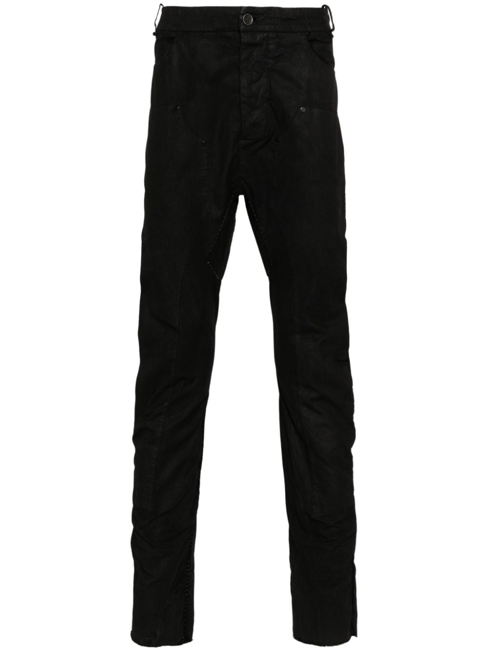 Masnada Tapered-Hose aus Ripstop - Schwarz von Masnada