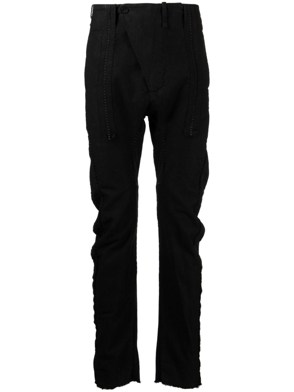 Masnada Gerippte Tapered-Hose - Schwarz von Masnada