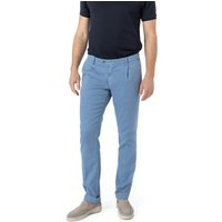 Mason's Herren Bundfaltenhose blau Leinen von Mason's