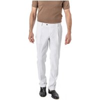 Mason's Herren Bundfaltenhose weiß Leinen von Mason's