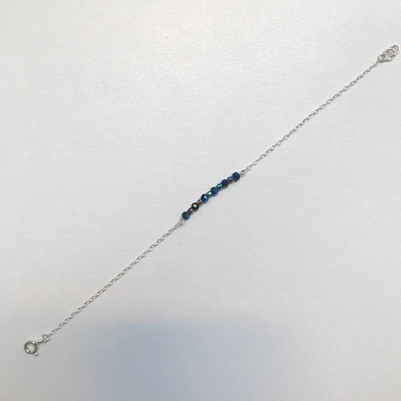 Irisierende Perlen Sterling Silberarmband Irisierende Perlen Sterling Silberarmband von MasonPetras